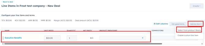 Edit existing product